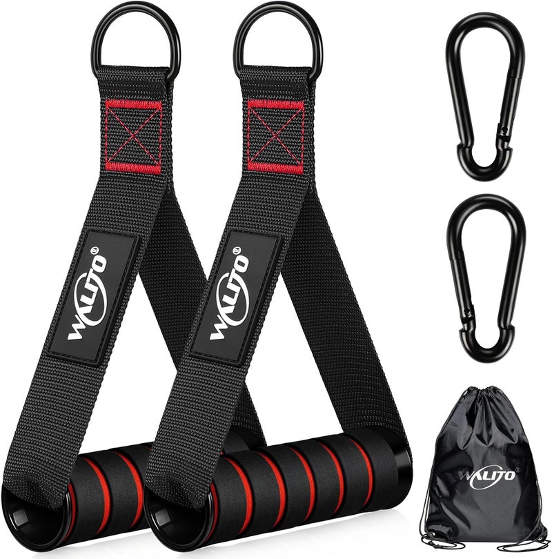 WALITO Exercise Handles, Replacement Cable Machine Attachments for Home Gym Equipment, Pulley System, Pilates, Resistance Bands, Strength Trainer, Heavy Duty Working Out Handles - Image 1